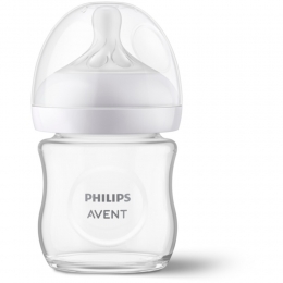 PhilipsAventGlazenBabyflesNaturalResponseGlazenBabyfles0mnd120ml