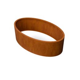 OvaluOvaleplantenbakcortenstaalL200xB120xH60cmzonderbodemGeroba-Geroba