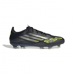 adidasF50ProGrasVoetbalschoenenFGZwartZilverNeongeel