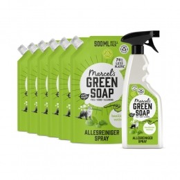 MarcelsGreenSoapAllesreinigerSprayBasilicumVertivertGras6NavullingenPakket