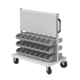 Materiaalwagen-dubbelzijdig-42bakken-TSK20601GitzwartRAL9005