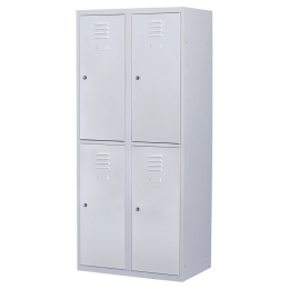 Lockerkast4deurs2delig-breed-LKP-255Grijsral7035