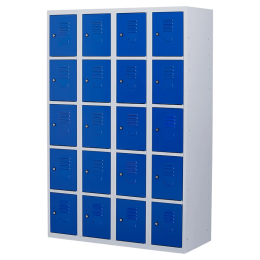 Lockerkast20deurs4delig-smal-LKP-220Witral9010