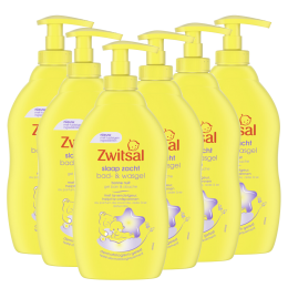 Zwitsal-SlaapZacht-BadWasgel-Lavendel-6x400ml-Voordeelverpakking
