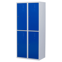 Lockerkast4deurs2delig-breed-LKP-255Witral9010