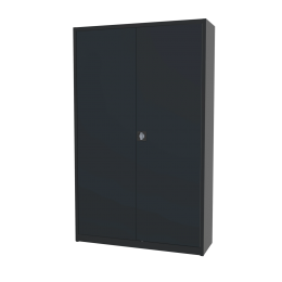 Archiefkastdraaideurkast-4legborden-1950x1200mm-AKP10101GitzwartRAL9005AntracietgrijsRAL7016