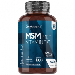MSM-2400mg360tabletten-metvitamineC-6maandenvoorraad