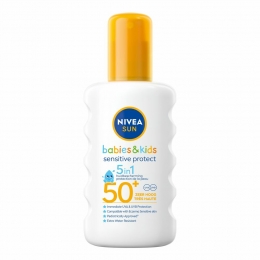6xNIVEASunBabiesKidsSensitiveProtectZonnespraySPF50200ml