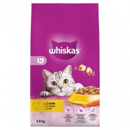 3xWhiskas1AdultKattenDroogvoerKip38kg