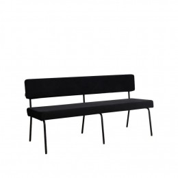 EetkamerbankEspenzwartvelvet160cm