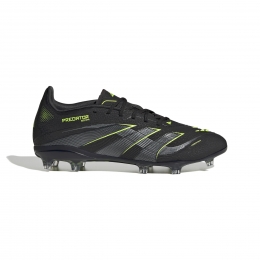 adidasPredatorEliteGrasVoetbalschoenenFGKidsZwartDonkergrijsNeongeel
