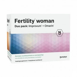 NutriphytFertilityVrouwVoedingssupplementVruchtbaarheidDuoPackImprovumOmarin
