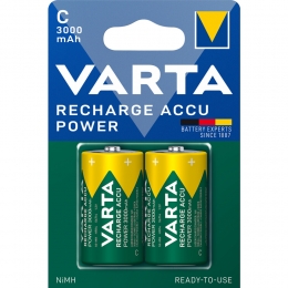 VartaRechargeAccuPowerOplaadbareBatterijenC3000mAh2stuks