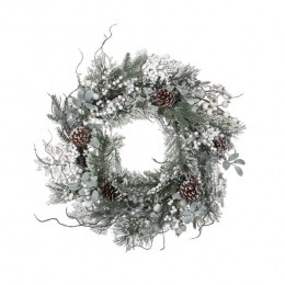 HouseofSeasonsHardyKerstkrans50cm-Groen