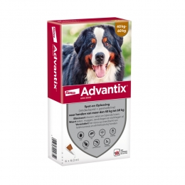 AdvantixSpotOn600AntiVlooienenTekenDruppelsHond40-60kg6pipetten