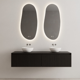 OnderkastGlissDesignTimotheus200CM2LadesInclTopplaatBlackVeneer