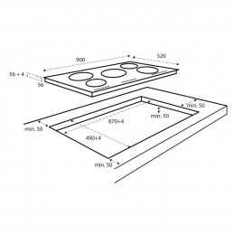 InventumIKI9035MATInductiekookplaatZwart