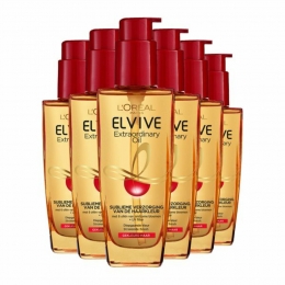 6xLOralElviveExtraordinaryOilHaarolievoorGekleurdHaar100ml