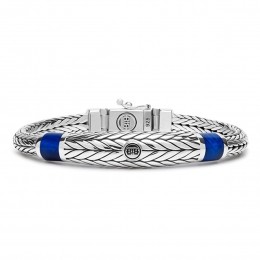 BUDDHATOBUDDHAJ152-EllenXSStoneSilverTigereyeNavy-Armband-lengte17cm