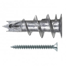 Fischer40432MetalenGipsplaatplugGKMS-31mm-Bolkopschroef45X35mm100st