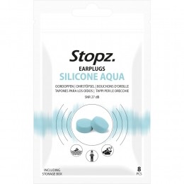 4xStopzEarplugsSiliconeAqua8stuks