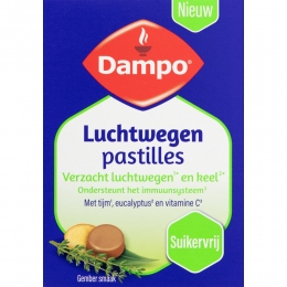 DampoLuchtwegenPastillesSuikervrij24zuigtabletten