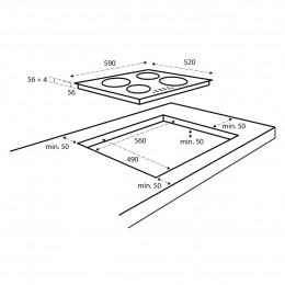 InventumIKI6035MATInductiekookplaatZwart