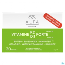 AlfaVitamineK2D3Forte30Softgels