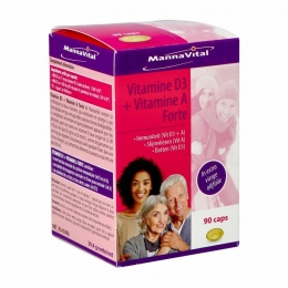 MannavitalVitamineD3VitamineAForteCaps90