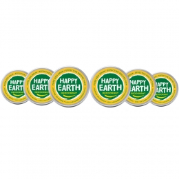 6xHappyEarth100NatuurlijkeDeodorantBalmJasmineHoWood45gr