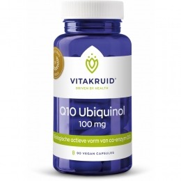 GratisVerzending2xVitakruidQ10Ubiquinol100mg90vegacapsules