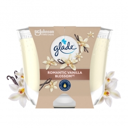 4xGladeGeurkaarsRomanticVanillaBlossom100Raapzaadwax224gr