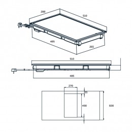 BekoHDCC32200XInbouwkeramischekookplaatGrijs