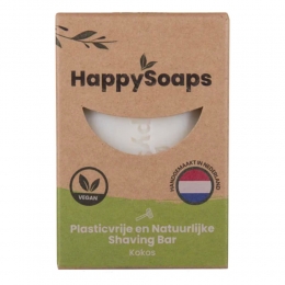 HappySoapsShavingBarKokos70gr