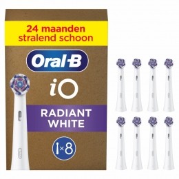 Oral-BOpzetborstelsiORadiantWhiteWit8stuks