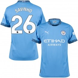 ManchesterCityShirtThuis2024-2025Savinho26-S