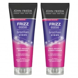 JohnFriedaFrizzEaseBrazillianSleek-Shampoo1x250mlConditioner1x250ml-Pakket