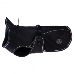 HUNTERHondenjasUppsalaSoftshellzwartMaat40