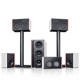 TeufelSystem4THX51homecinema-systeemEchtbioscoopgevoel3specialedriversZwartWit