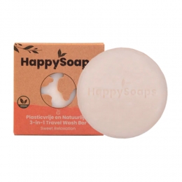10xHappySoaps3-in-1TravelWashBarSweetRelaxation40gr