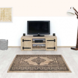 SteigerhoutenTVmeubelAlvymetindustrieelzwartbeslag