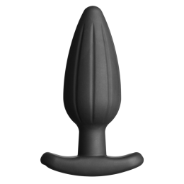 ElectraStimSiliconeNoirRockerButtPlug13cm