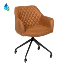 StoelLeviopwieleneco-leercognac