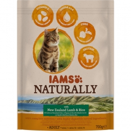 IAMSNaturallyKatAdultNewSealandLamRijst700gr