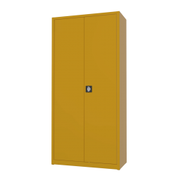 Archiefkastdraaideurkast-4legborden-1950x920mm-AKP10201VerkeersgeelRAL1023