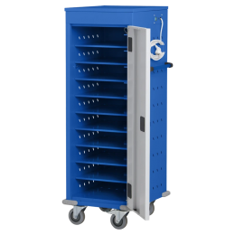 Laptopkartabletkar-10vakkenmetstopcontact-125x53x54cm-LTP-101Blauwral5010grijsral7035