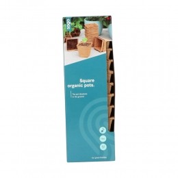 SOGOBiologischeKweekpotjesVierkant8cm10stuks
