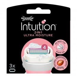 WilkinsonWilkinsonScheermesjesIntuitionUltraMoistureSheaButter-3stuks