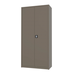 Archiefkastdraaideurkast-4legborden-1950x920mm-AKP10201Kwartsbruin