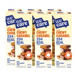 6xWeCareMealReplacementBarsChewyCaramel120gr